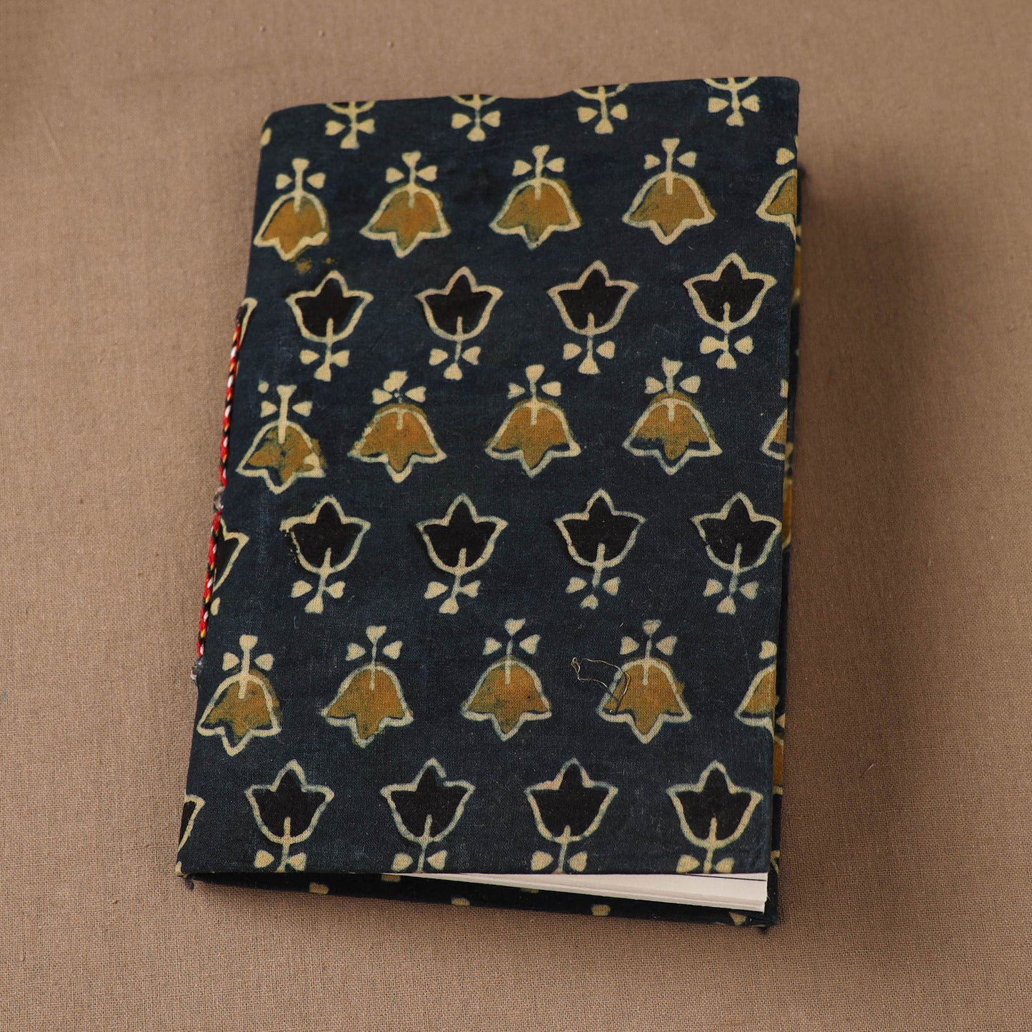 Handmade Paper Notebook in Ajrakh Cover (7 x 5 in) 44