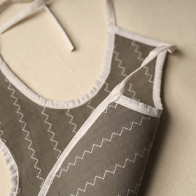 Brown Handmade Cotton Baby Bib