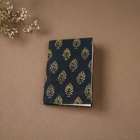 Black - Handmade Paper Notebook in Ajrakh Cover (7 x 5 in) 43