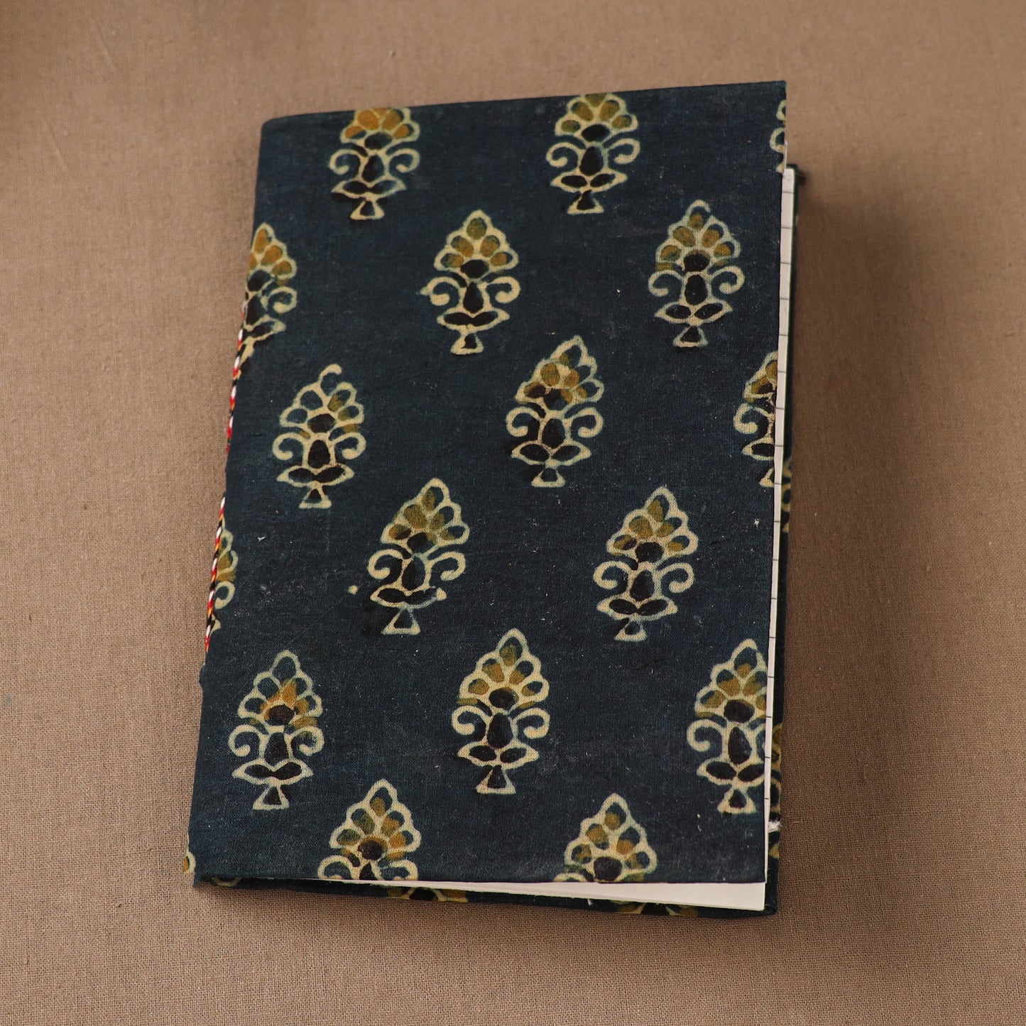 Handmade Paper Notebook in Ajrakh Cover (7 x 5 in) 43