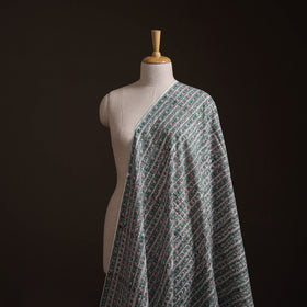 Green - Sanganeri Hand Block Print Cotton Fabric 05