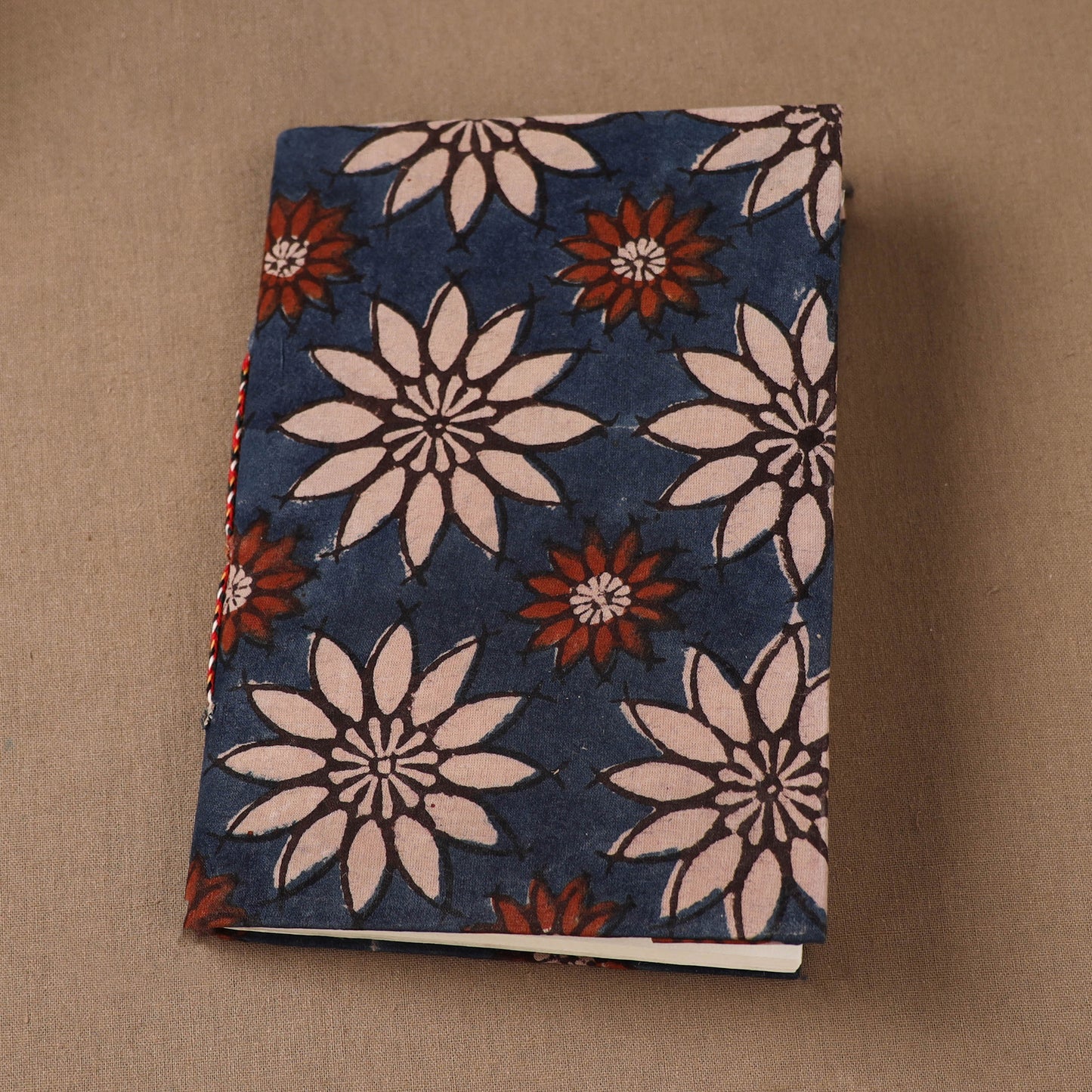 Handmade Paper Notebook in Ajrakh Cover (7 x 5 in) 42
