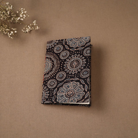 Brown - Handmade Paper Notebook in Ajrakh Cover (7 x 5 in) 41
