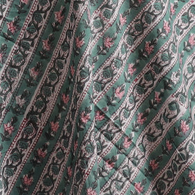 Green - Sanganeri Hand Block Print Cotton Fabric 05