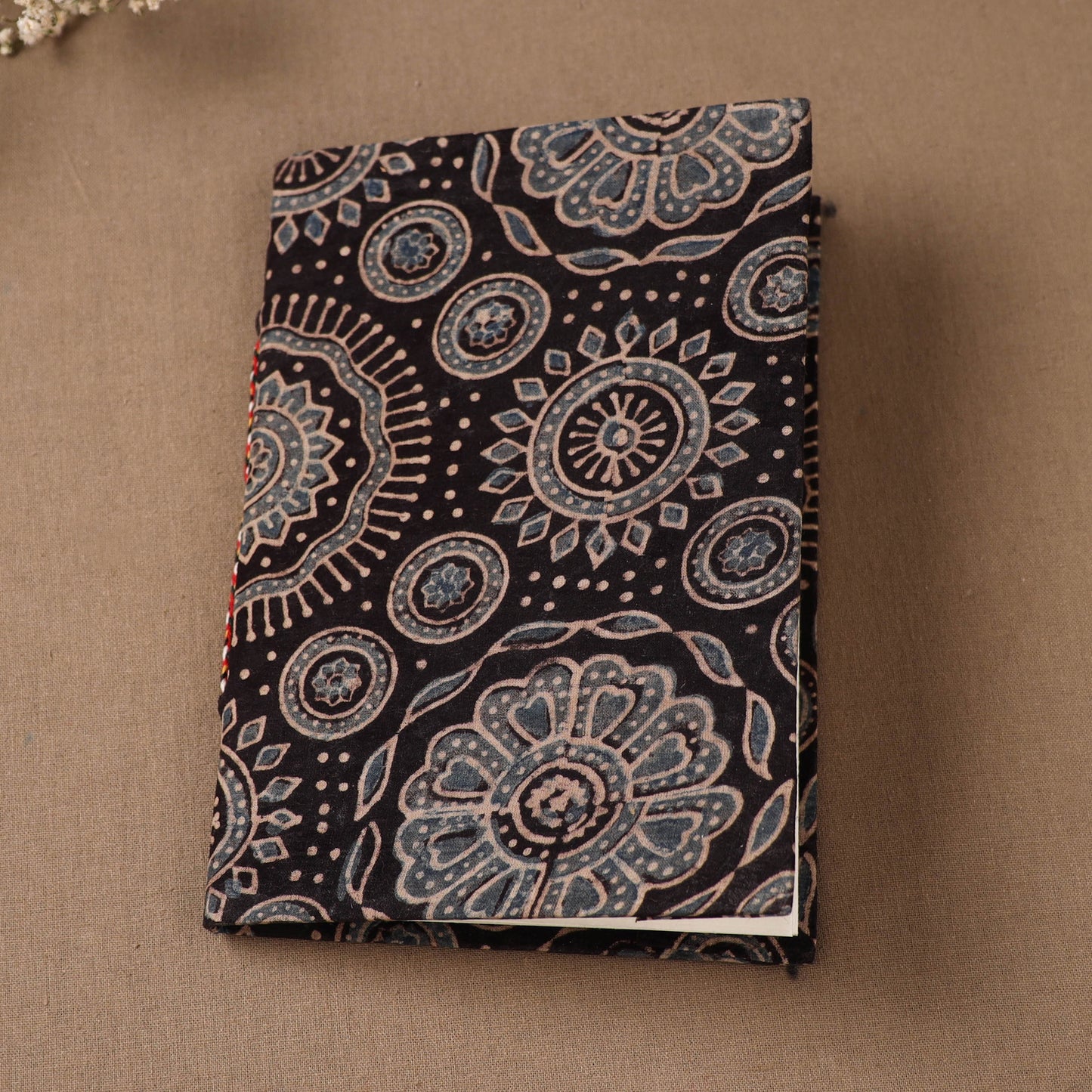 Handmade Paper Notebook in Ajrakh Cover (7 x 5 in) 41