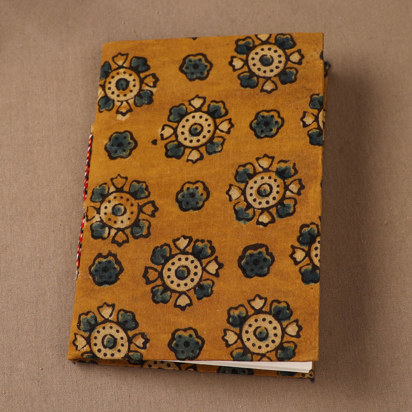 Handmade Paper Notebook in Ajrakh Cover (7 x 5 in) 40