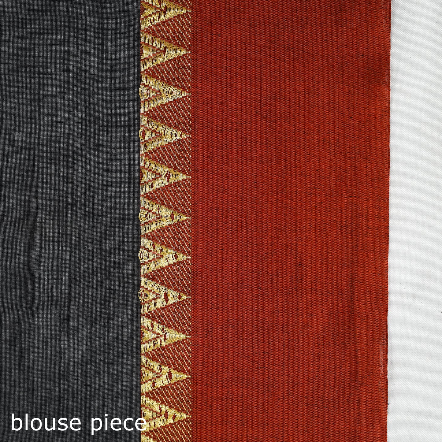 Buy Black Bengal Woven Border Handloom Cotton Saree