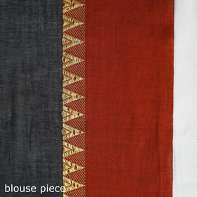 Buy Black Bengal Woven Border Handloom Cotton Saree