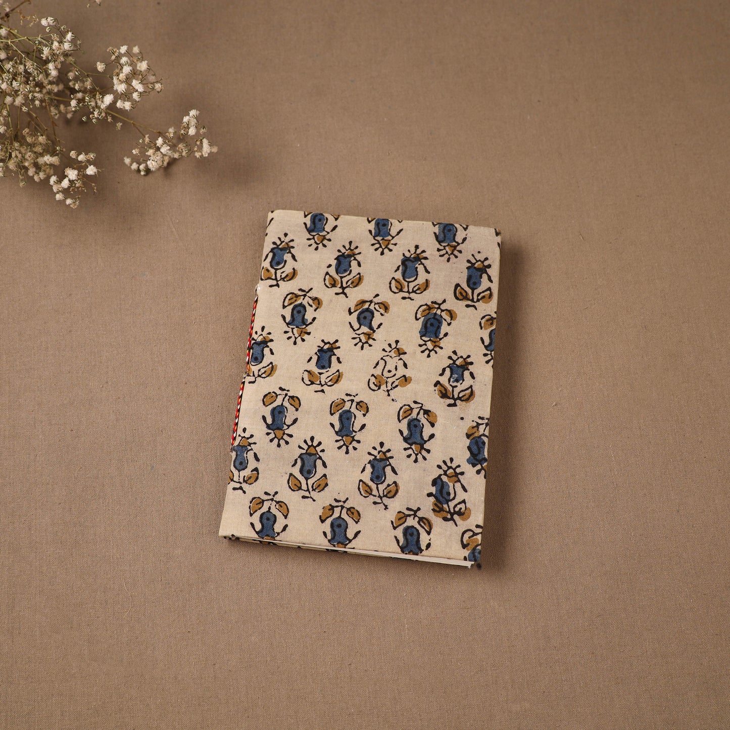 Handmade Paper Notebook in Ajrakh Cover (7 x 5 in) 36