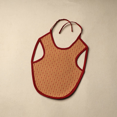 Brown Handmade Cotton Baby Bib