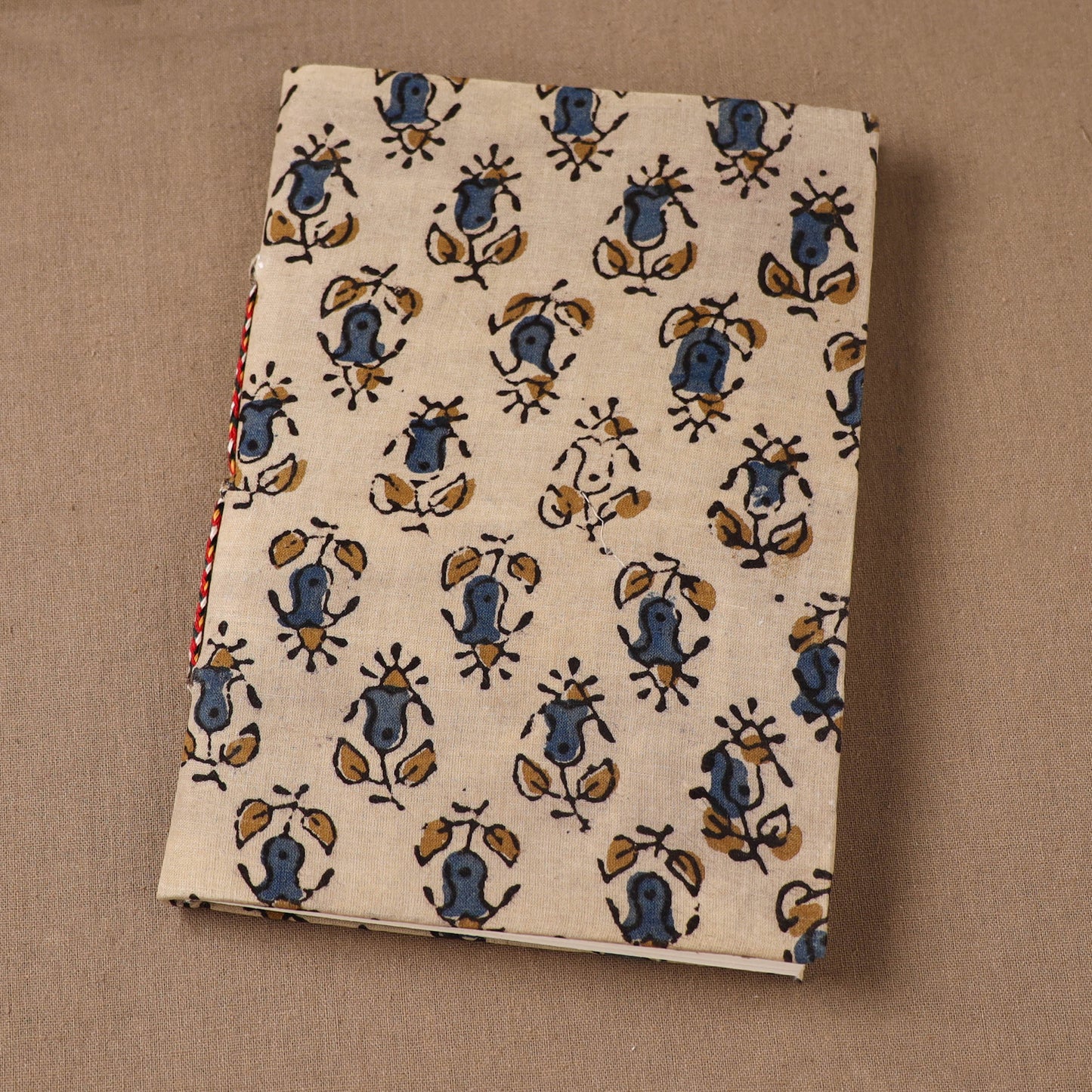 Handmade Paper Notebook in Ajrakh Cover (7 x 5 in) 36