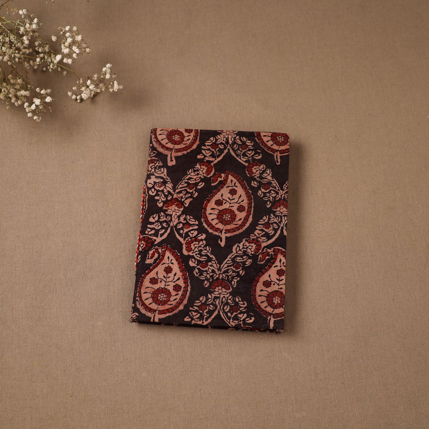 Handmade Paper Notebook in Ajrakh Cover (7 x 5 in) 35