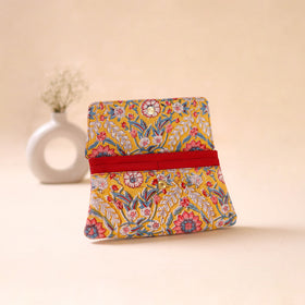 Embossed Leather Flap Hand Print Clutch  06