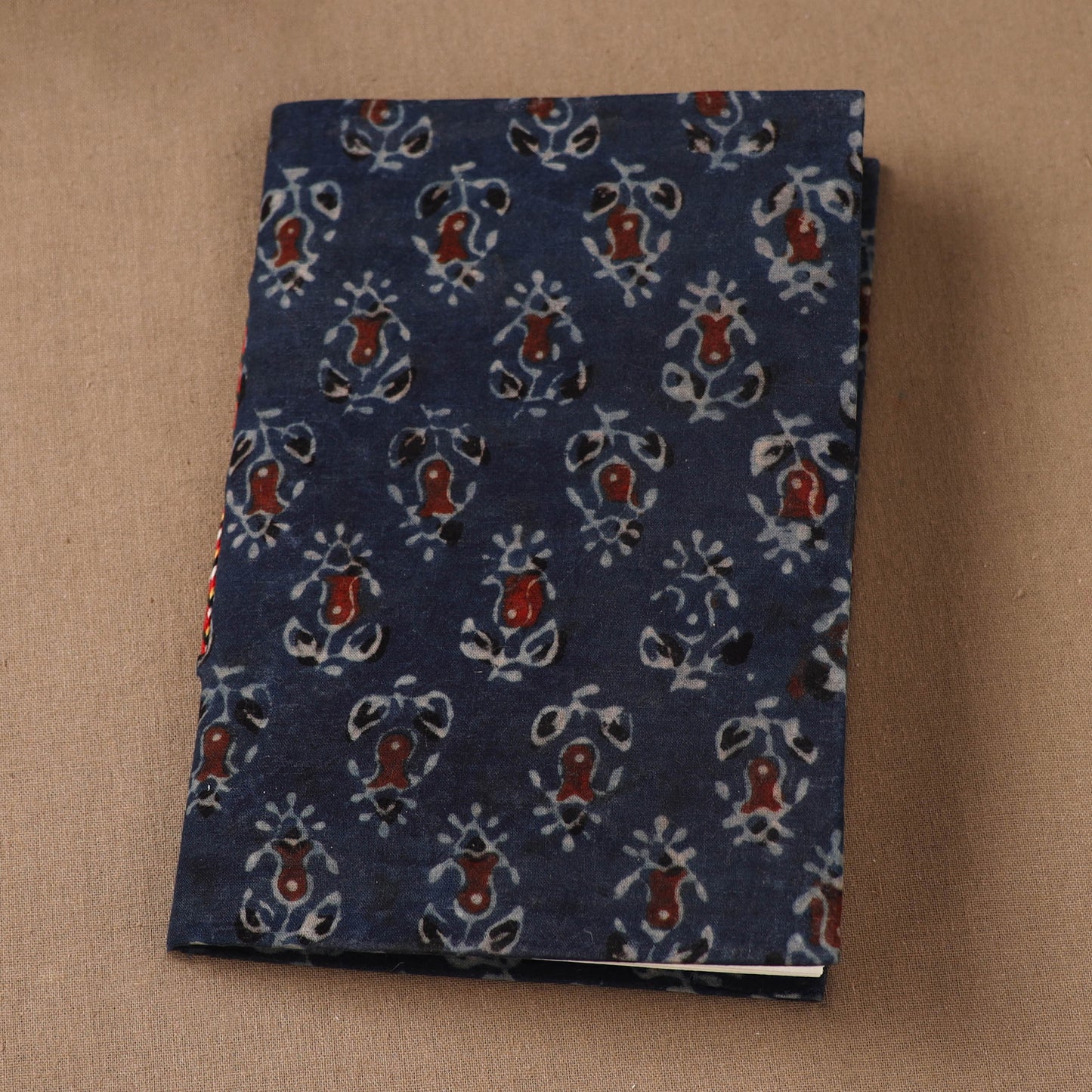Handmade Paper Notebook in Ajrakh Cover (7 x 5 in) 33