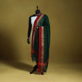 Green - dharwad cotton dupatta with zari border 59