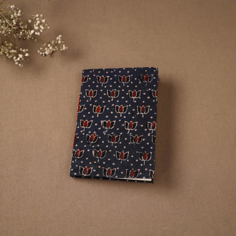 Black - Handmade Paper Notebook in Ajrakh Cover (7 x 5 in) 32
