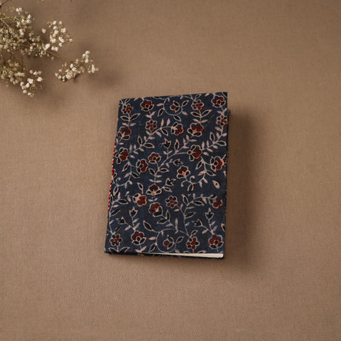 Blue - Handmade Paper Notebook in Ajrakh Cover (7 x 5 in) 31
