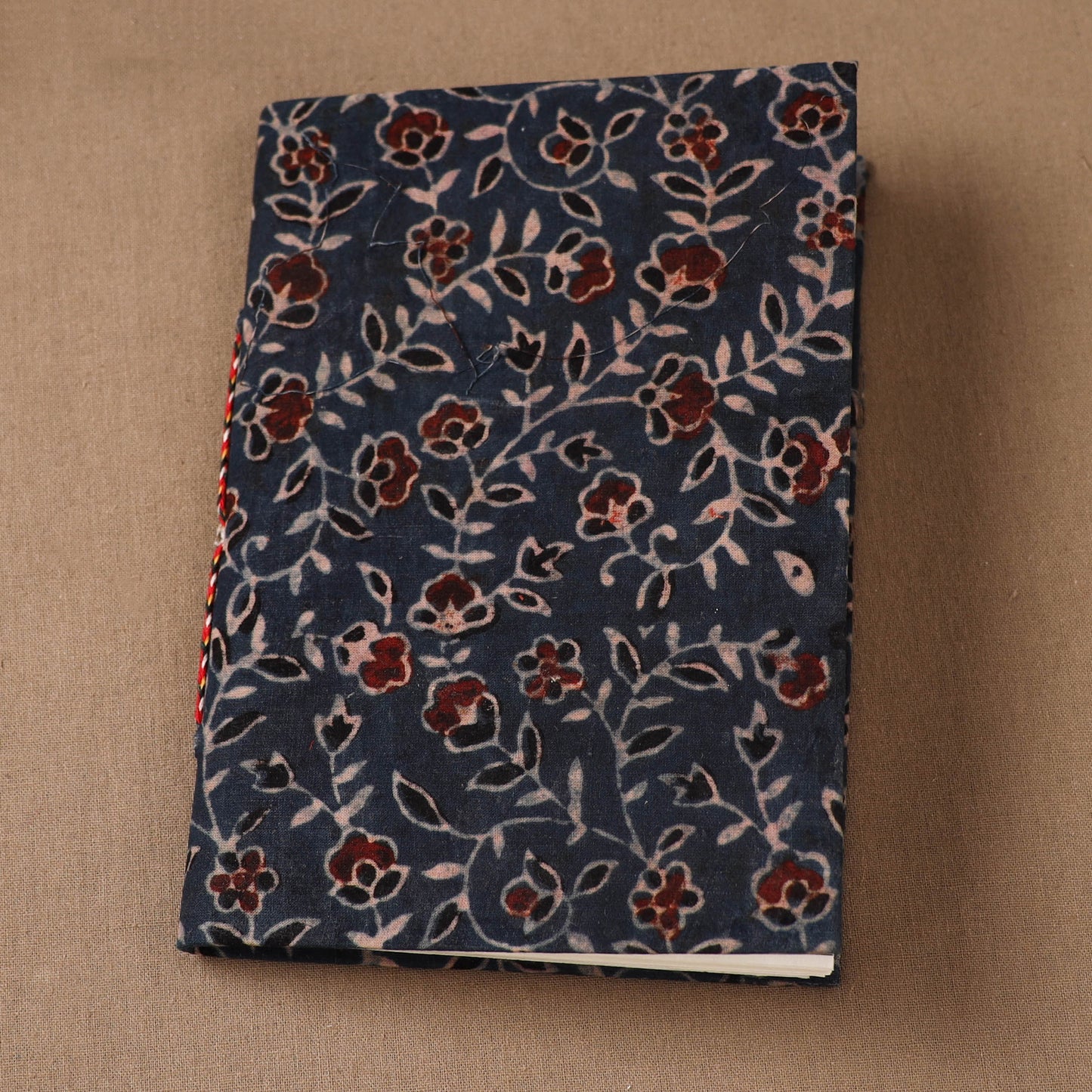 Handmade Paper Notebook in Ajrakh Cover (7 x 5 in) 31