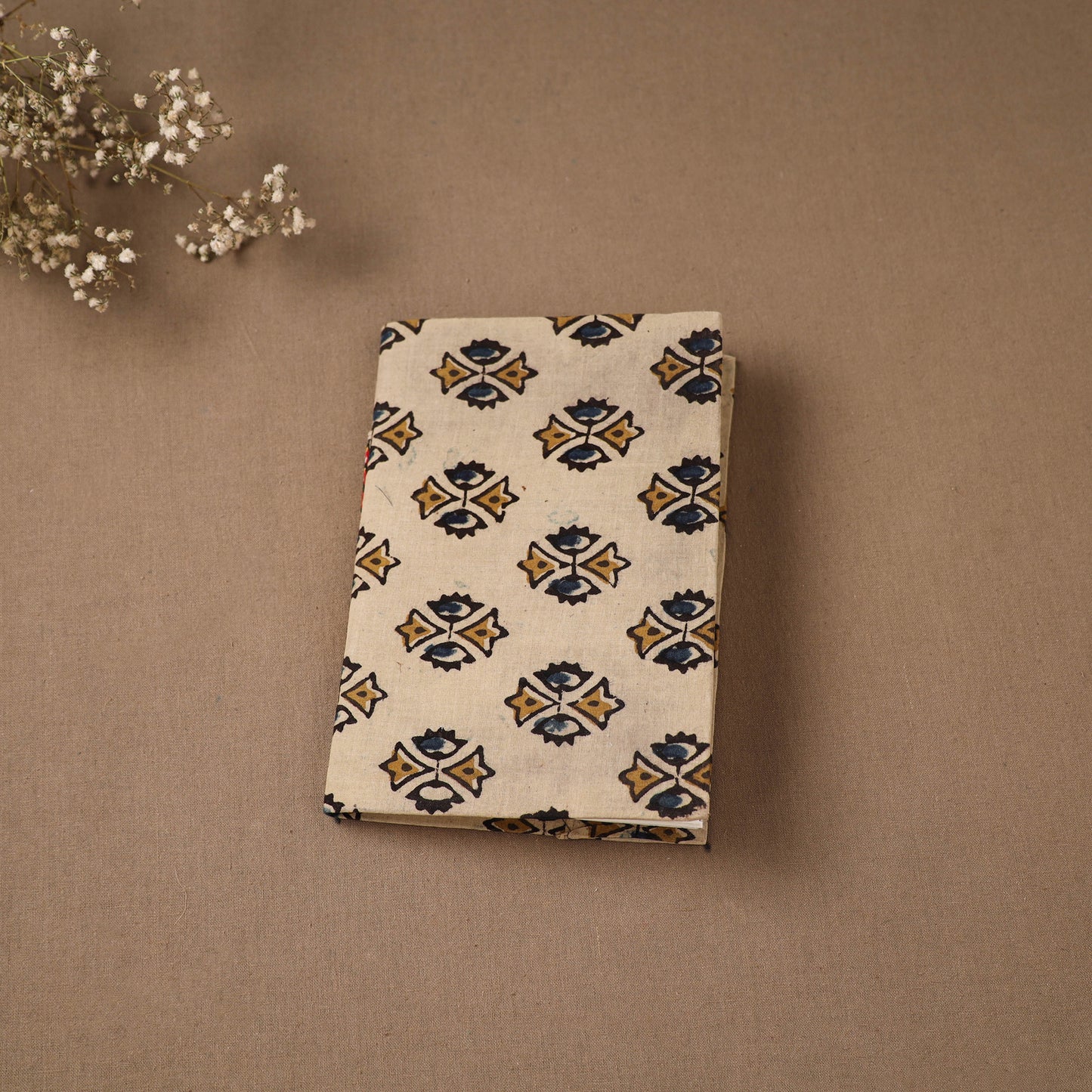 Handmade Paper Notebook in Ajrakh Cover (7 x 5 in) 30