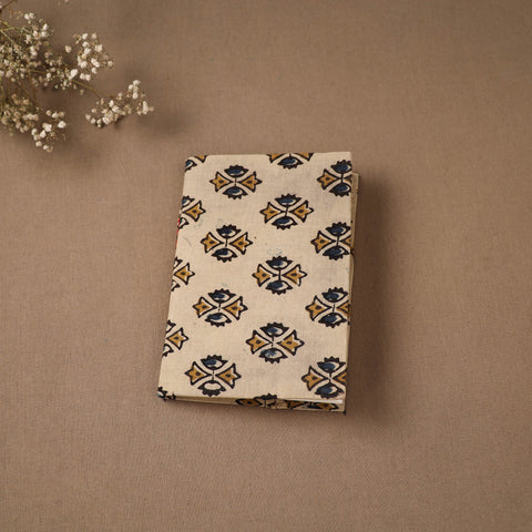 Beige - Handmade Paper Notebook in Ajrakh Cover (7 x 5 in) 30