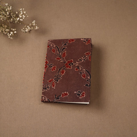 Brown - Handmade Paper Notebook in Ajrakh Cover (7 x 5 in) 28
