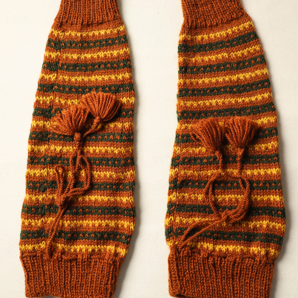 Multicolor - Kumaun Hand Knitted Woolen Leg Warmer 72