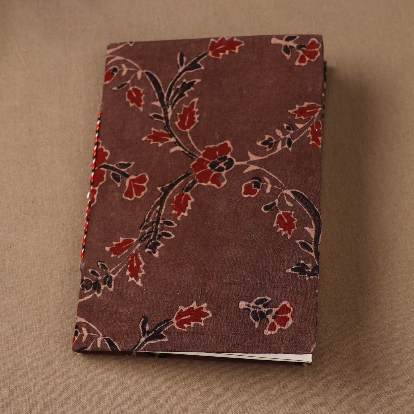 Handmade Paper Notebook in Ajrakh Cover (7 x 5 in) 28