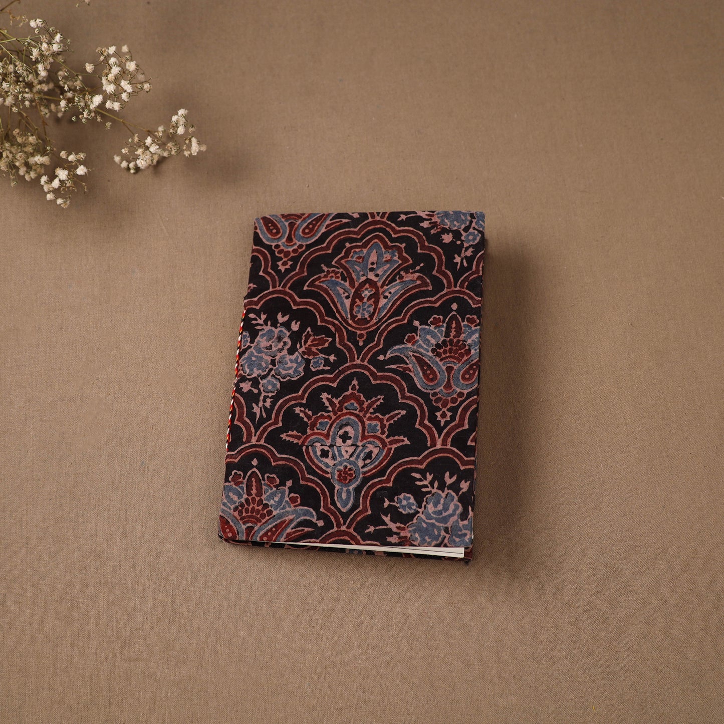Handmade Paper Notebook in Ajrakh Cover (7 x 5 in) 27