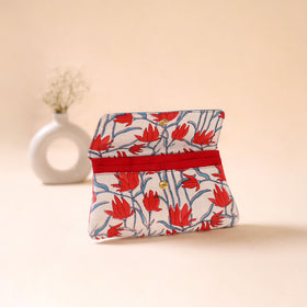 Embossed Leather Flap Hand Print Clutch  09