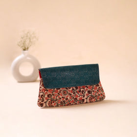 Embossed Leather Flap Hand Print Clutch  11