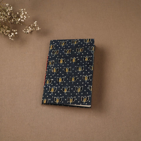 Blue - Handmade Paper Notebook in Ajrakh Cover (7 x 5 in) 26