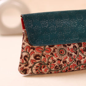 Embossed Leather Flap Hand Print Clutch  11