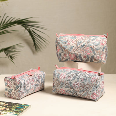 Cotton Toiletry Bag Set