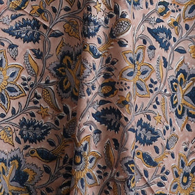 Peach - Sanganeri Hand Block Print Cotton Fabric 15