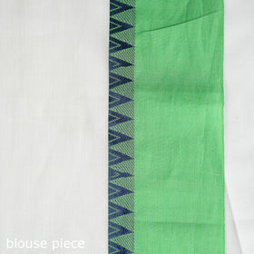 Buy White Bengal Woven Border Handloom Cotton Saree