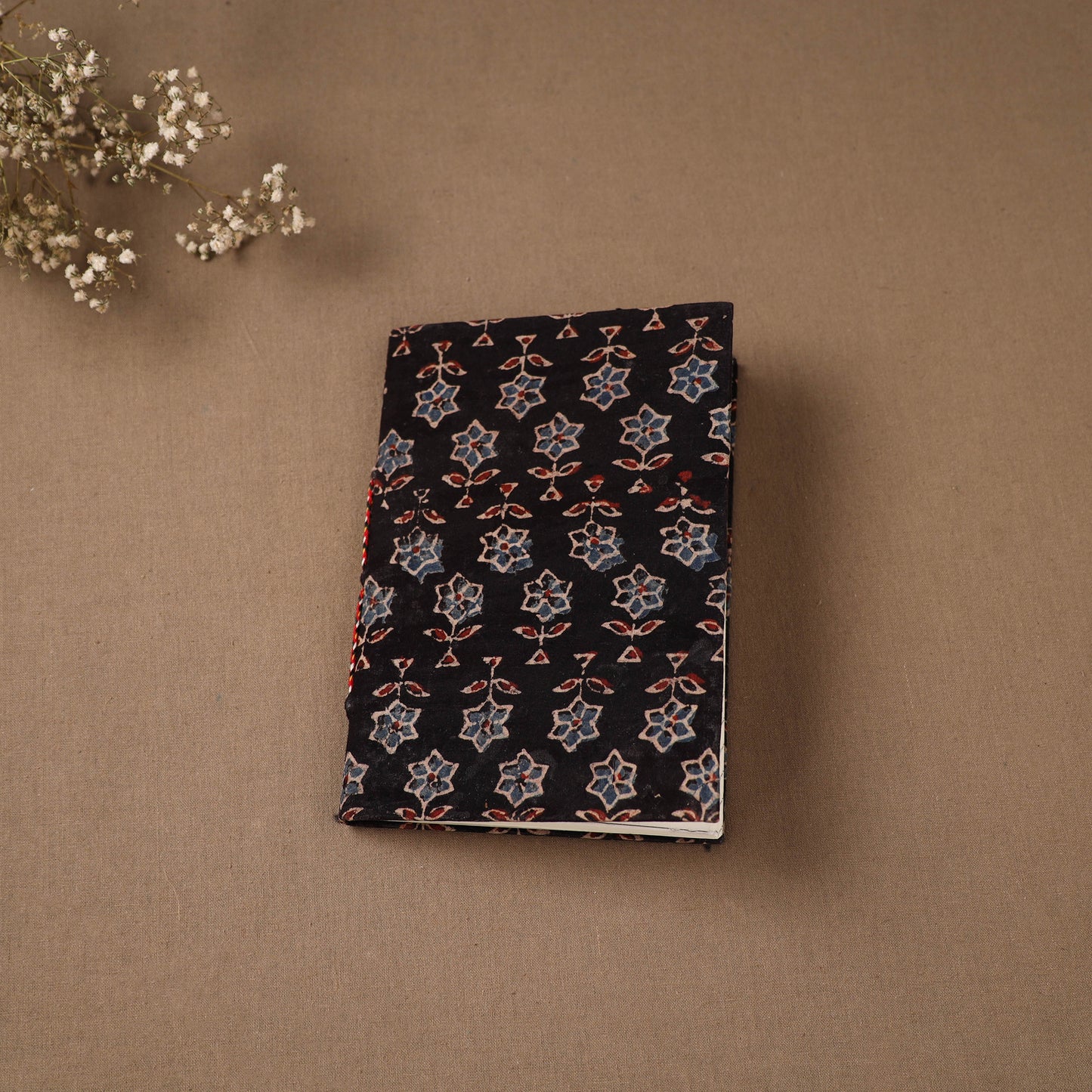 Handmade Paper Notebook in Ajrakh Cover (7 x 5 in) 25