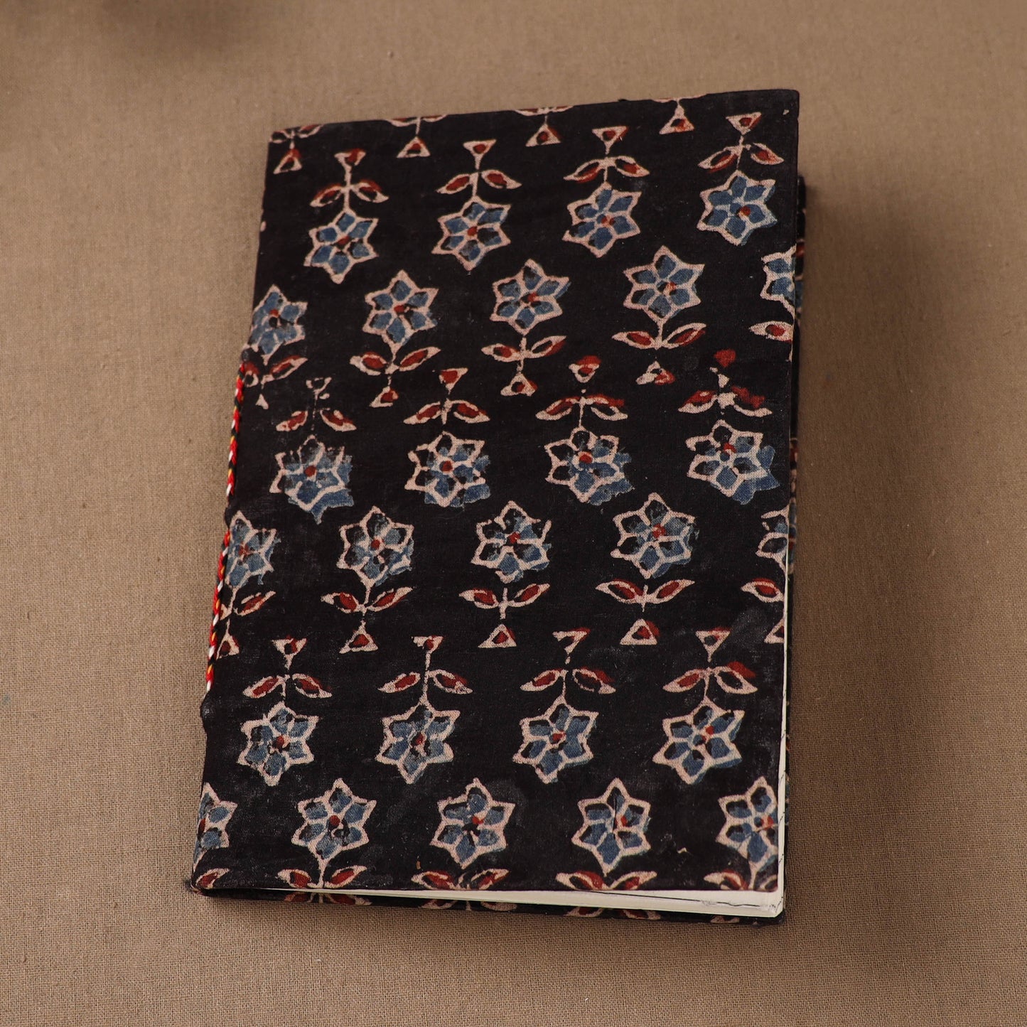 Handmade Paper Notebook in Ajrakh Cover (7 x 5 in) 25