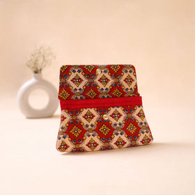Embossed Leather Flap Hand Print Clutch  12