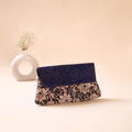 Embossed Leather Flap Hand Print Clutch  13