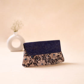 Embossed Leather Flap Hand Print Clutch  13