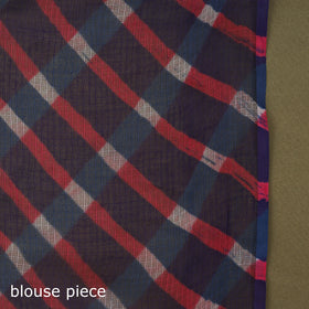 Buy Purple Tie-Dye Kota Doria Cotton Leheriya Saree