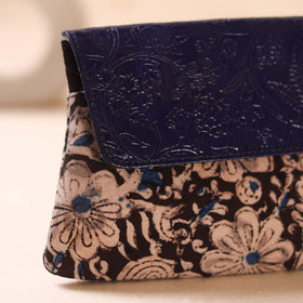 Embossed Leather Flap Hand Print Clutch  13