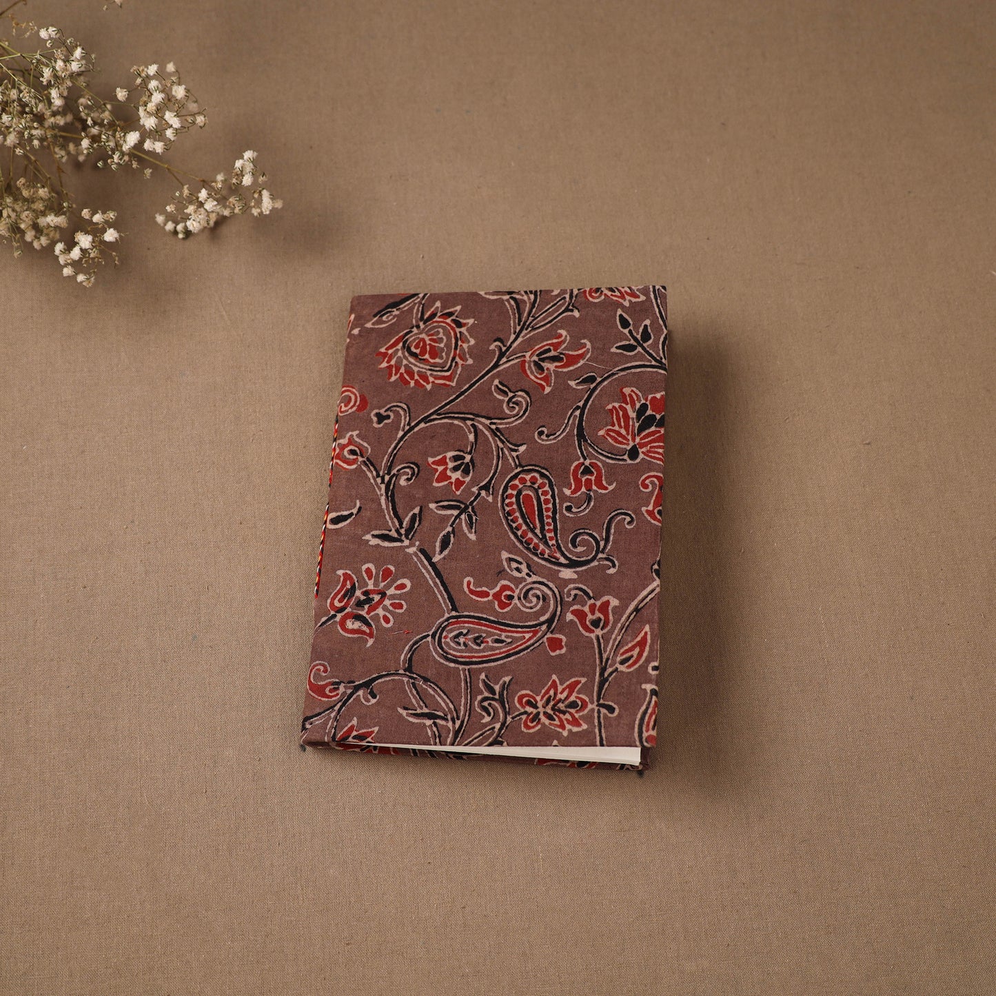 Handmade Paper Notebook in Ajrakh Cover (7 x 5 in) 20