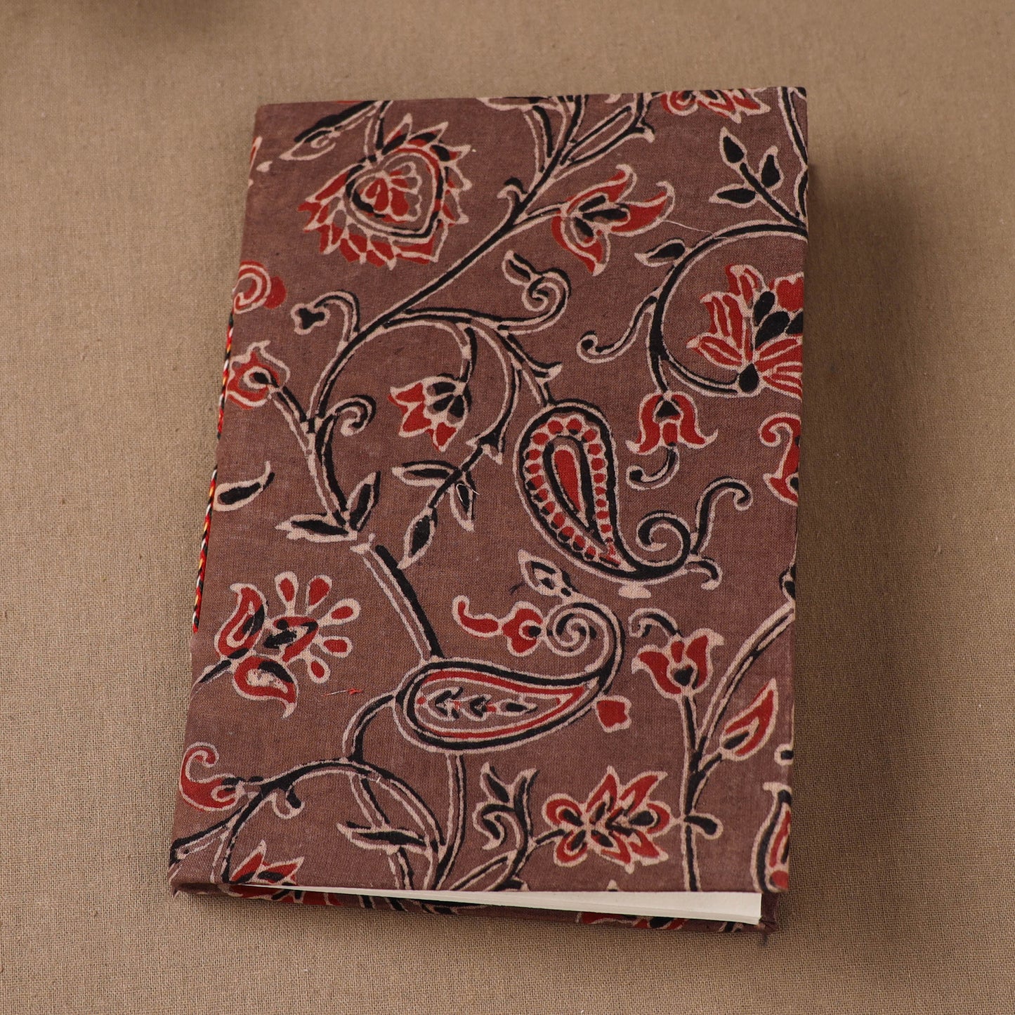 Handmade Paper Notebook in Ajrakh Cover (7 x 5 in) 20