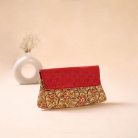 Embossed Leather Flap Hand Print Clutch  15