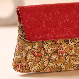 Embossed Leather Flap Hand Print Clutch  15