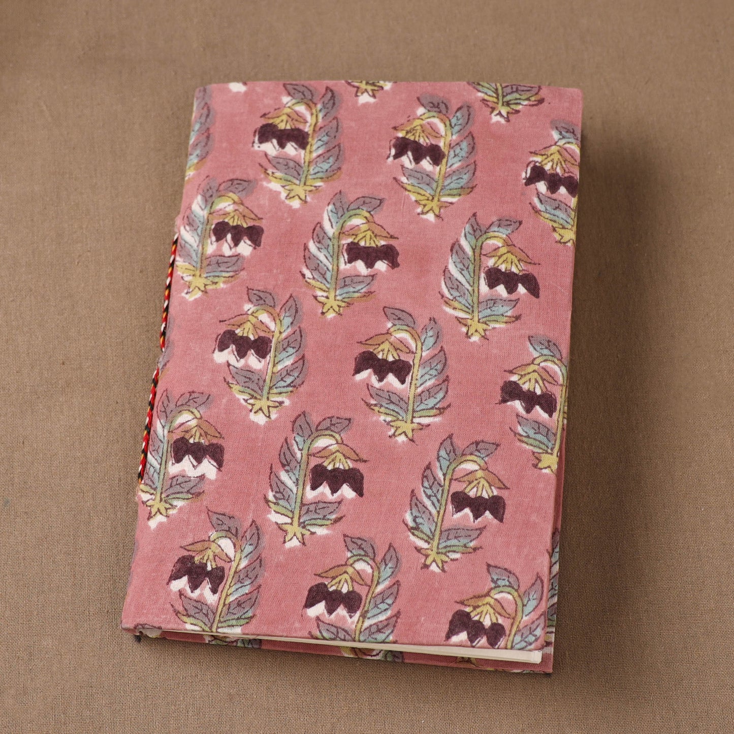 Handmade Paper Notebook in Floral Cover (7 x 5 in) 133