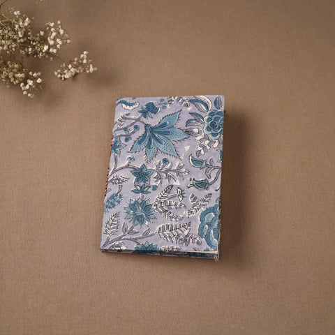Handmade Paper Notebook in Floral Cover (7 x 5 in) 131
