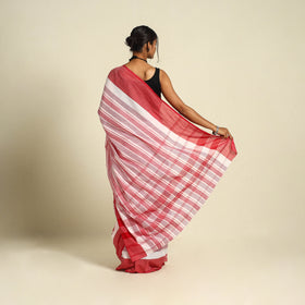 White - handloom cotton phulia jamdani saree 15