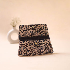 Embossed Leather Flap Hand Print Clutch  16